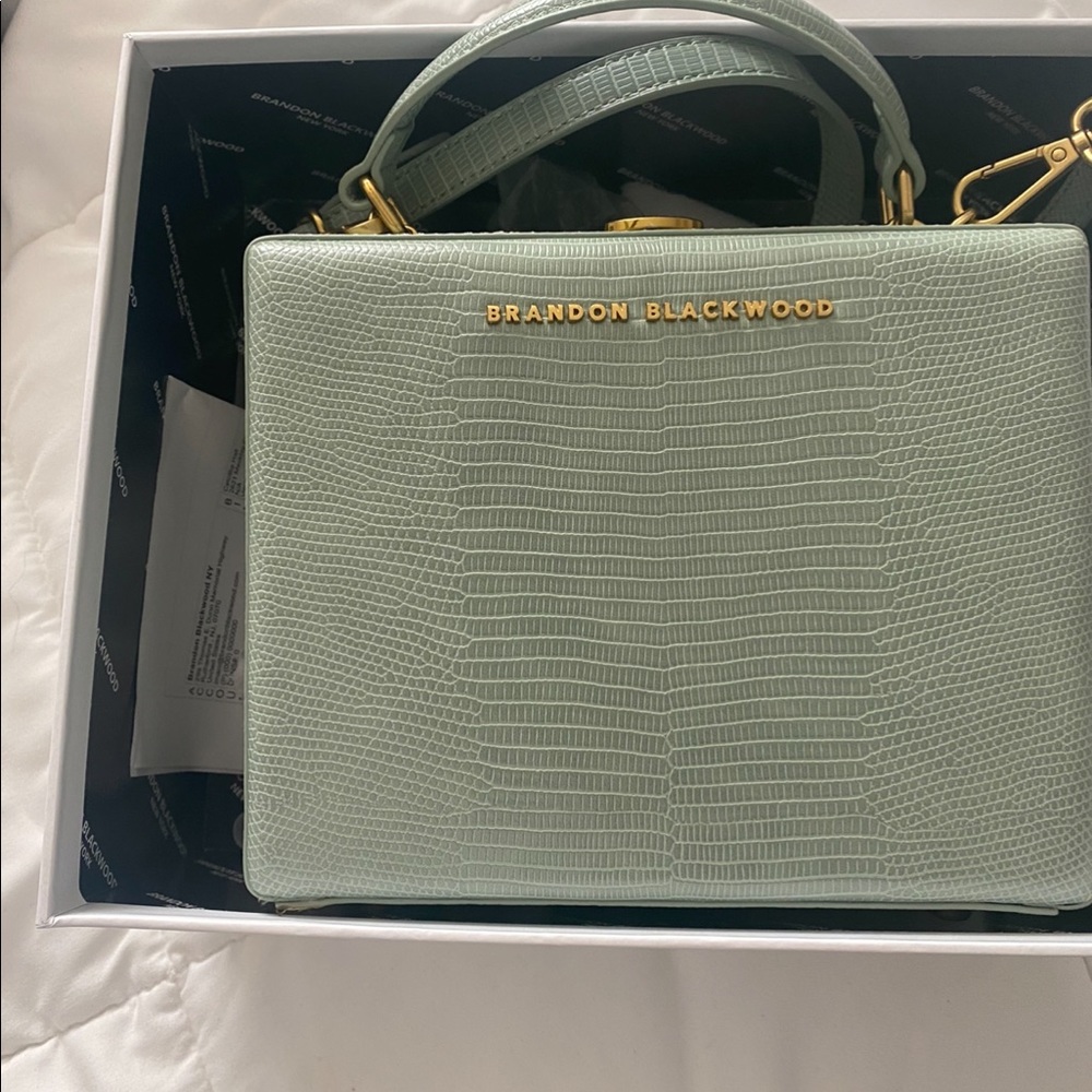 KENDRICK TRUNK | GREEN LIZARD PRINT W/ GOLD HARDWA